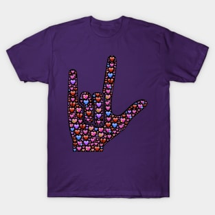 "I Love You" American Sign Language T-shirt T-Shirt